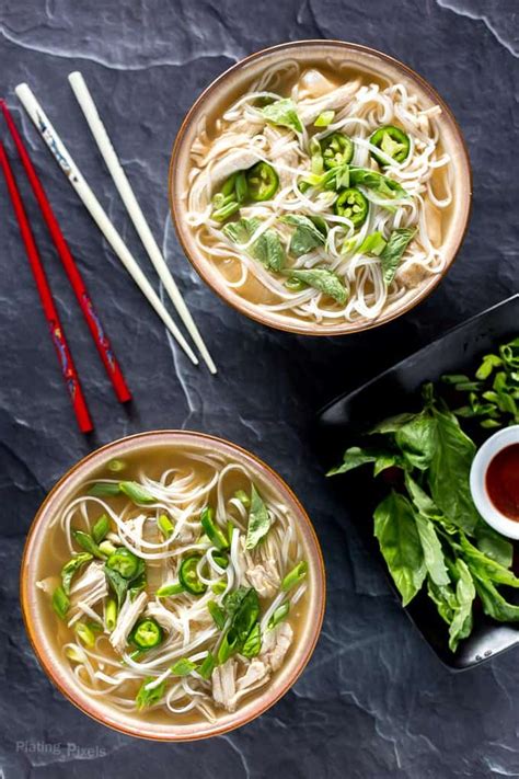 Bring to a boil and then simmer over a low heat uncovered for 25 minutes. Easy Slow Cooker Chicken Pho Soup Recipe - Plating Pixels