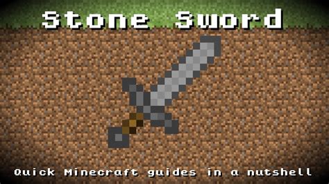 It will also solve this would match the stonecutter recipe fairly well. Minecraft - Stone Sword! Recipe, Item ID, Information! *Up ...