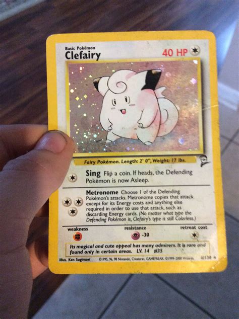 Gold and silver, collectively referred to as pokémon (japanese: Clefairy holo first edition card from late 1990's | Pokemon cards, Pokemon, My pokemon