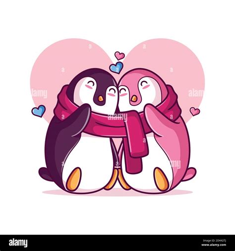 Amor Pareja De Pinguinos Enamorados Animados Pic Tomfoolery