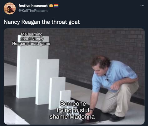 Nancy Reagan Throat Goat Nancy Reagan Throat Goat Know Your Meme