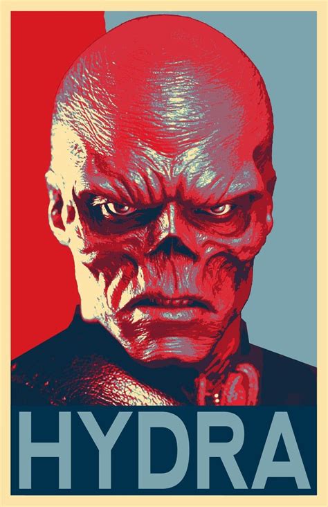 Hydra Red Skull Illustration Captain America Superhero Movie Image 1