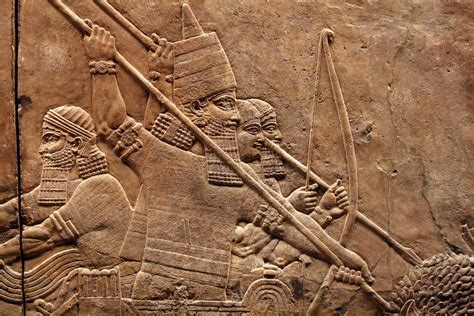 Assyrian King Ashurbanipal In Ancient Assyria Lion Huntin Flickr