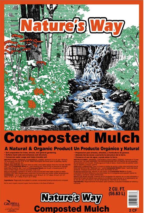 Natures Way Composted Mulch 2 Cu Ft