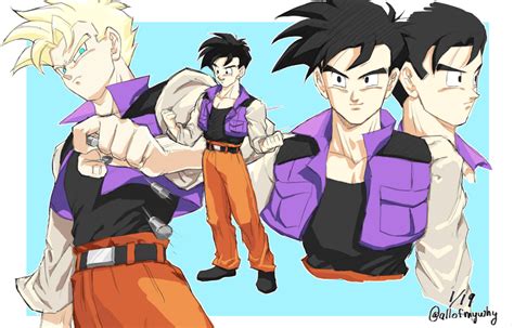 Check out amazing dragonball artwork on deviantart. Gohan Concept Art Shows a Different Gohan during the Buu ...