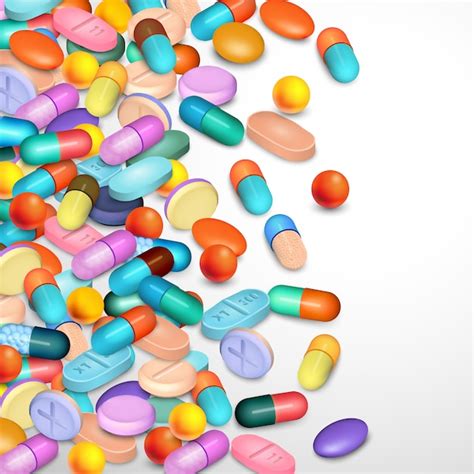 Free Vector Realistic Pills Background
