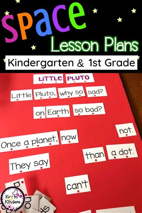 Space Lesson Plans And Centers Key To Kinders Space Lesson Plans