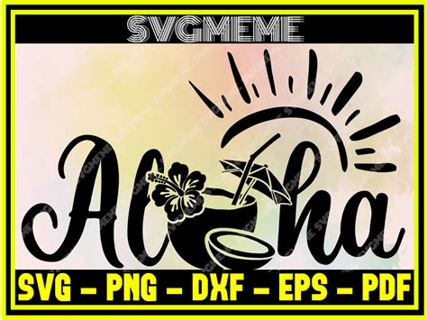Aloha Beach Quotes Svg Png Dxf Eps Pdf Clipart For Cricut Summer Svg