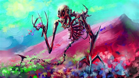 2560x1440 Skelton Skull Colorful Digital Art 1440p Resolution Hd 4k