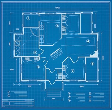 16 Free Vector House Blueprint