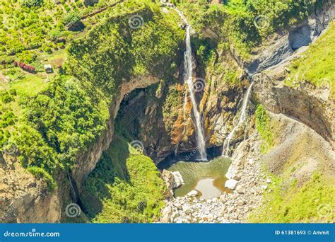 Agoyan Waterfall Aerial Shot Stock Image Image Of Nature Flight