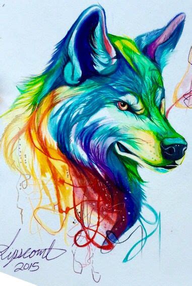 Pin By Just For You Prophetic Art On Design Wolf Painting Watercolor