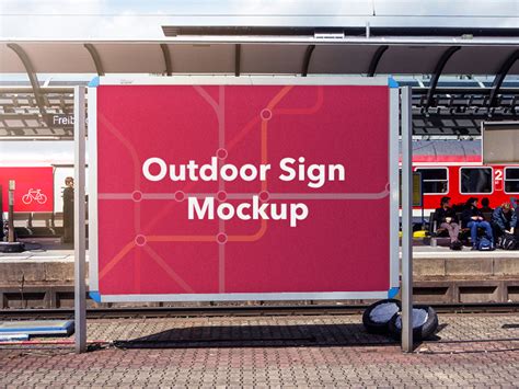 Free Outdoor Banner Mockup Free Psd Templates