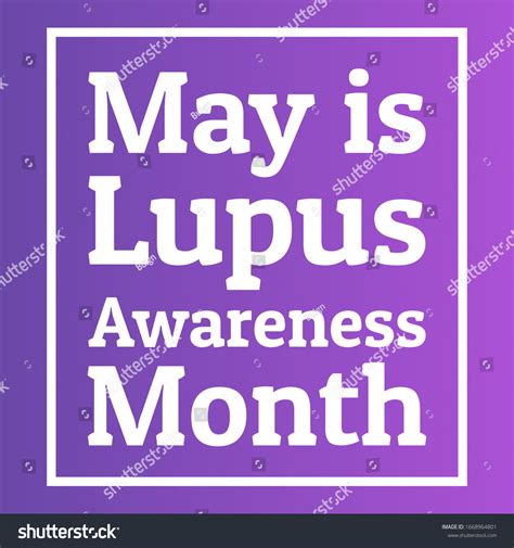 May Lupus Awareness Month Holiday Concept Stock Vector Royalty Free