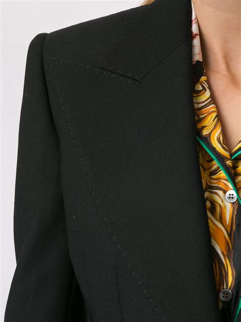 Dolce Gabbana Fitted Single Breasted Blazer Farfetch