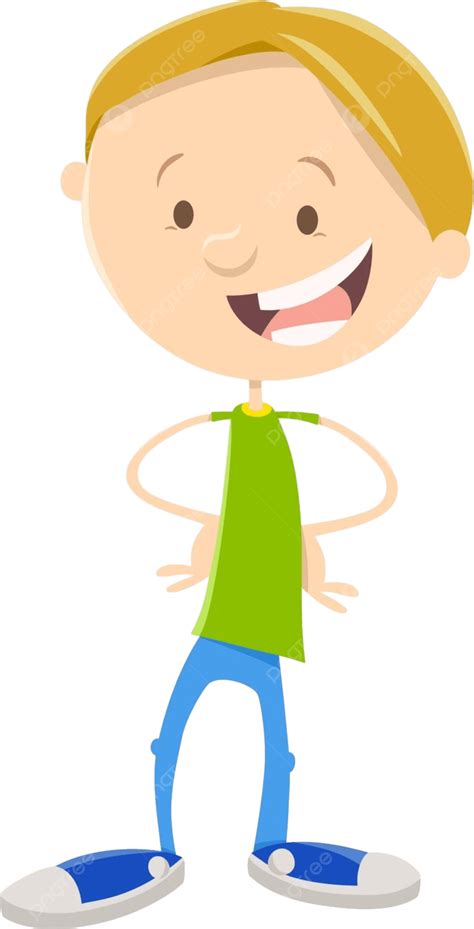 Happy Boy Cartoon Character Cute Kid Happy Vector Cute Kid Happy Png