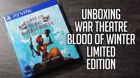 Unboxing War Theatre Blood Of Winter Limited Edition Ps Vita Eas Pv069
