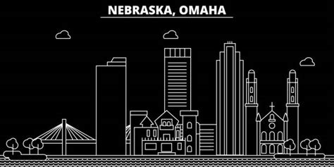Omaha Nebraska Skyline Illustrations Royalty Free Vector Graphics