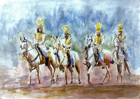 Horse Show Pakistan Painting By Khalid Saeed Fine Art America