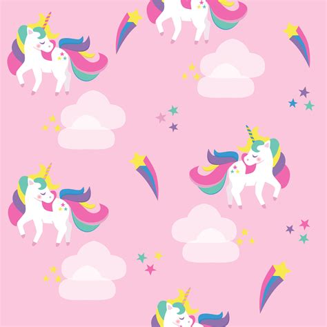 Seamless Pattern With Unicorns 1183252 Vector Art At Vecteezy