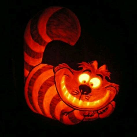 Cool Cheshire Cat Pumpkin Pumpkin Carving Ideas Pinterest