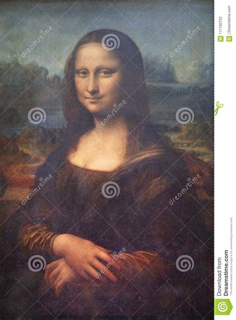 `mona Lisa` Or `mona Lisa` Painting By Leonardo Da Vinci In The Louvre