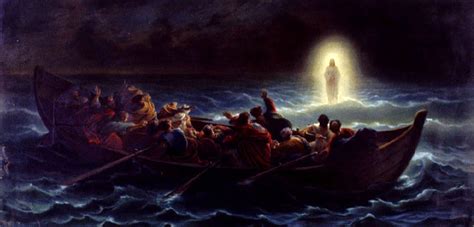 Vieron A Jesús Acercarse A La Barca Caminando Sobre El Agua