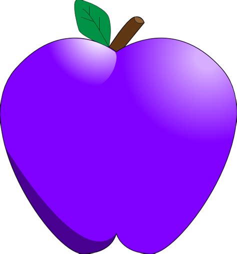 Violet Apple Clip Art At Vector Clip Art Online Royalty