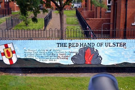 The Red Hand Of Ulster Mural Editorial Photography Image Of Landmark