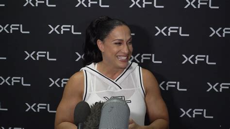 Chairwoman Dany Garcia Puts On A Gun Show For Media At XFL Combine