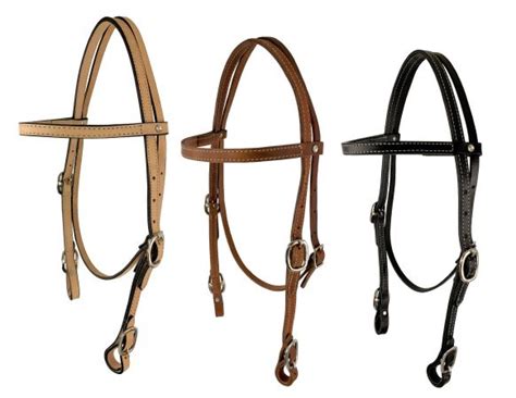 Shiloh Stables And Tack Showman Argentina Cow Leather Headstall With