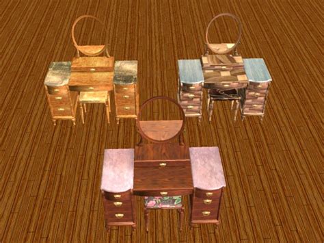 Mod The Sims Twenty One Vanity Table Recolors Of Maxis