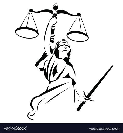 Lady Justice Vector Logo