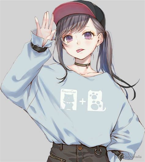 Cute And Casual Sporty Anime Girl By Darlingophelia