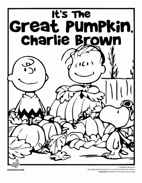 Free Printable Charlie Brown Halloween Coloring Pages Printable Word
