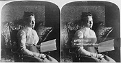 Stereoscopic image showing American writer and suffragist Mary Baird ...