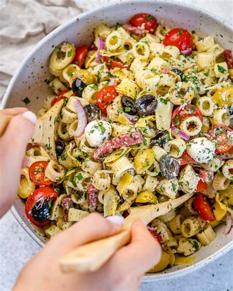 Italian Style Pasta Salad With Artichokes And Tomatoes