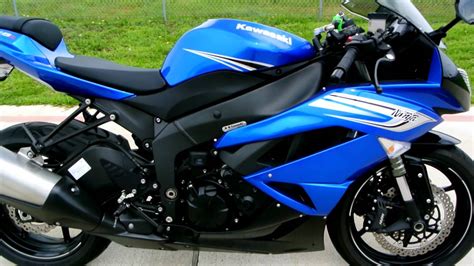 Review 2011 Kawasaki Zx6r Ninja In Blue Youtube