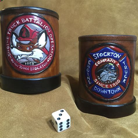 Custom Made Dice Cups By Serina Leather