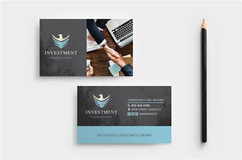 When it comes to your business, don't wait for opportunity, create it! Investment Consultant Business Card Template - BrandPacks