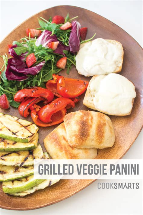 · asparagus · vegan mozzarella: Grilled Veggie Panini | Cook Smarts Recipe