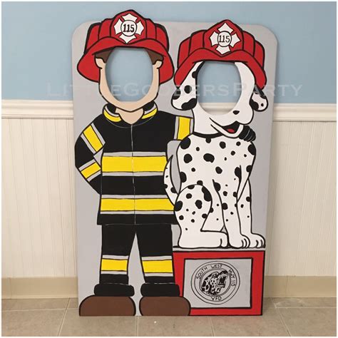 Fire Fighter Photo Prop Personalized Foam Board Cutout