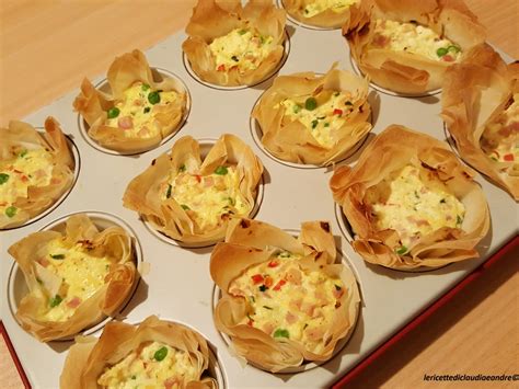 Como nos gustan tantísimo las recetas con queso, es un ingrediente que no puede faltar en. Cestini di pasta filo con ricotta, prosciutto e pisellini ...