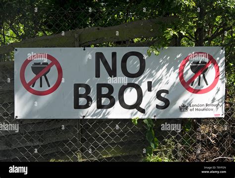 No Barbecues Sign Hi Res Stock Photography And Images Alamy