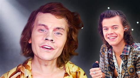 Turning Myself Into Harry Styles Makeup Illusion Youtube
