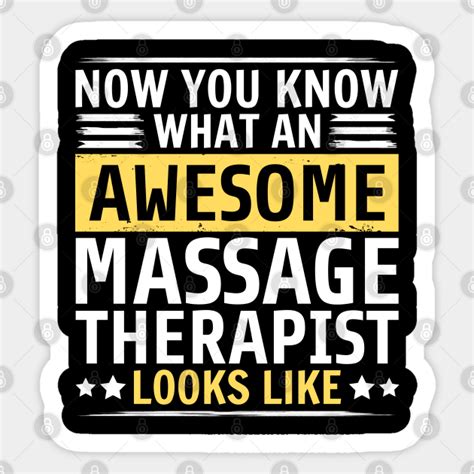Funny Massage Therapist Massage Therapist Sticker Teepublic