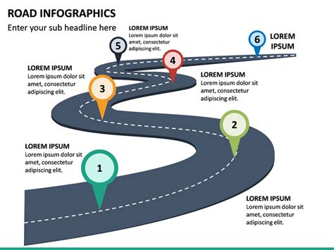 Road Infographics Powerpoint Template Sketchbubble