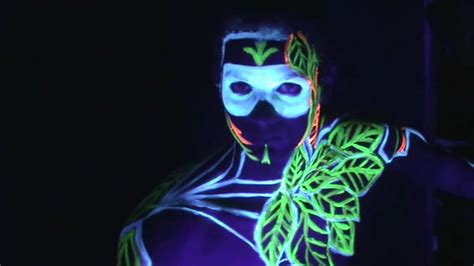 Black Light Body Painting Welcome To The Future Youtube