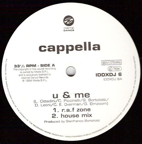 Cappella U And Me 1994 Vinyl Discogs