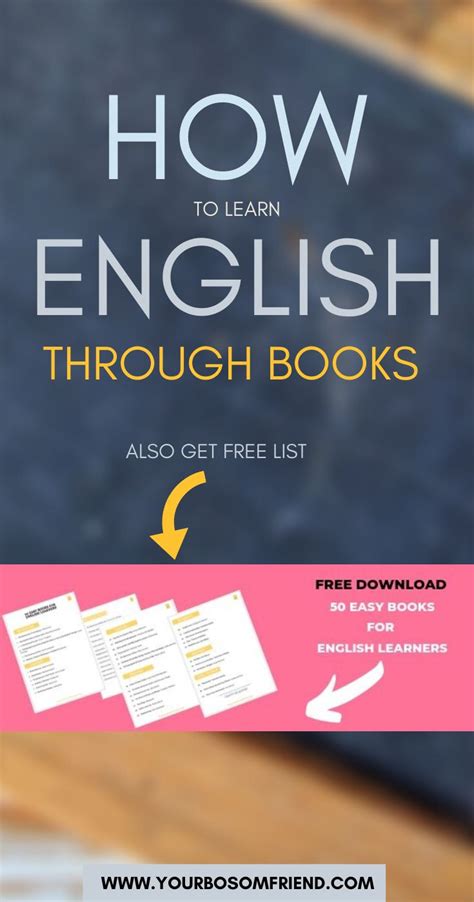 Easy Guide How To Learn English By Reading Books Learn English